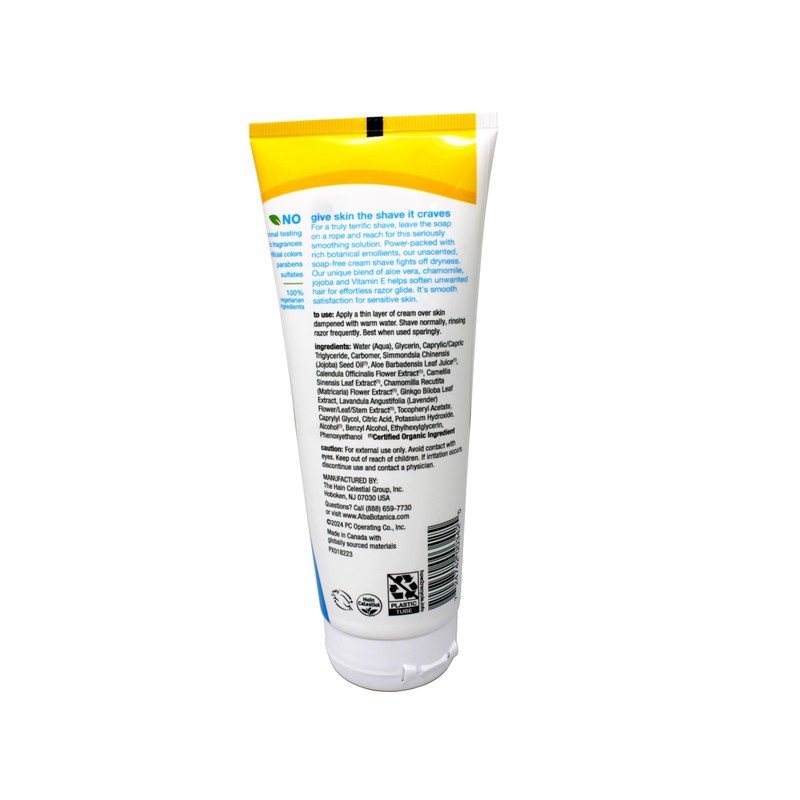 Alba Botanica: Very Emollient Cream Shave Unscented, 8 oz (3