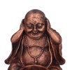 3PCS Buddha Statue Candle Holder Stand Resin Buddha Candlestick Ornament