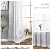 VISIONTEX 2 Pieces Moroccan Trellis Embroiderd White Sheer Curtains, Euro