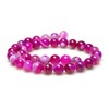 jartc Rose Ronda de rayas ágata Gemstone Beads, 6 mm,