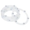 uxcell 12Pcs 3 Inch Rotating Swivel Stand with Steel Ball