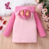 Sweaters for Girls Fuzzy Fleece Pullover Hoodies Cute Giraffe Ear