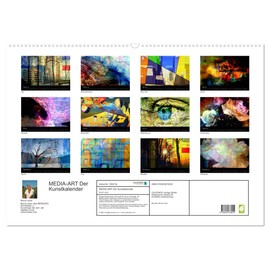 MEDIA-ART Der Kunstkalender (Wandkalender 2025 DIN A2 quer), CALVENDO Monatskalender