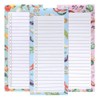 Juibao 3Pcs Magnetic Shopping List Pads, Vegetable Theme Grocery Lists