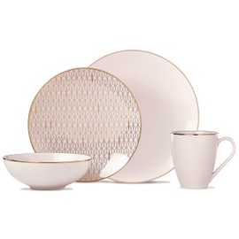 Lenox Trianna Blush 4-Piece Place Setting, 5.50 LB, Pink