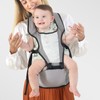 Baby Carrier with Hip Seat Adjustable Strap Ergonomic Breathable Mesh