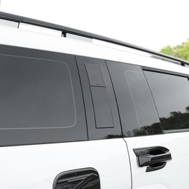 YOUTOOCAR C Pillar Trim Covers Rear Side Window Outer Pillar Post Panel Covers Compatible with Hyundai Santa Fe 2024-2026 Accessories (Glossy Black)