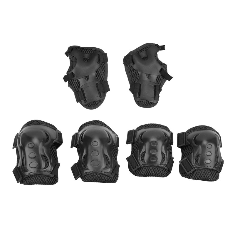 Juego de 6 Piezas de Rodilleras Ajustables Y Coderas Deslizantes,
