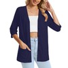 DB MOON Womens Summer Lightweight Cardigan 3/4 Sleeve Shrugs Light