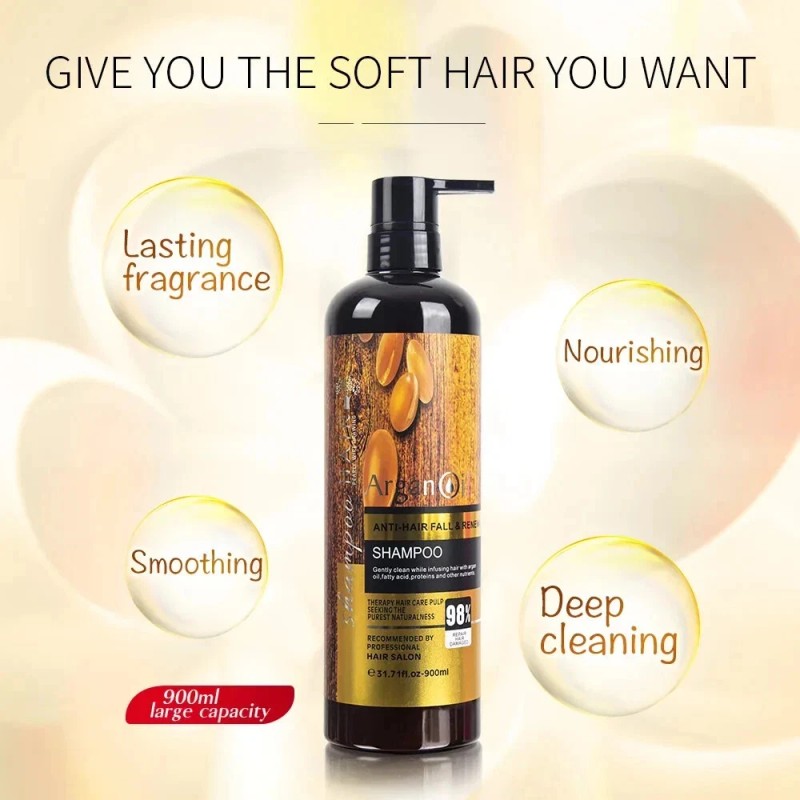 KERATIN ELY Argan Oil Hair Conditioner 900ml Anti‑Fall Repair &