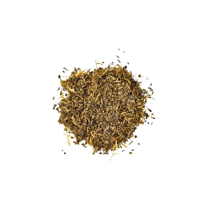 Elderberry Queen Té Verde De Mango Descafeinado De Hojas Sueltas,