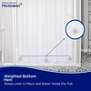 Microban Protected Medium Weight PEVA Shower Liner, 70" W x