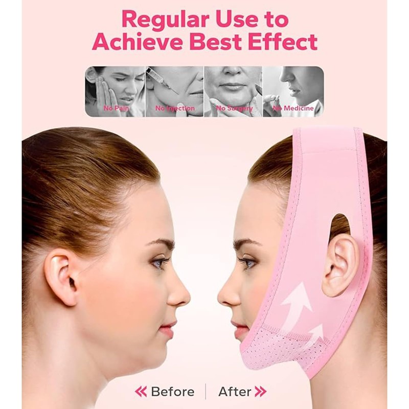 Chin Strap for Women,Reusable V Line Lifting Mask,Breathable, Comfortable Chin