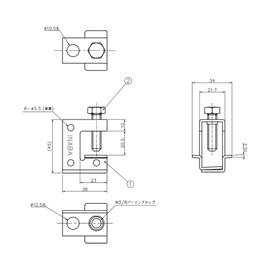 Hare Sheath Bolt Hanging Hardware Bolt Swing Hardware No Shbn – Small
