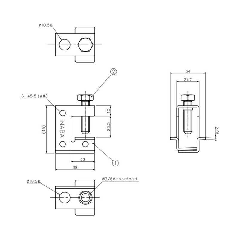 Hare Sheath Bolt Hanging Hardware Bolt Swing Hardware No Shbn – Small