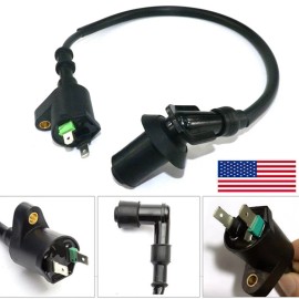 Unbranded Black Brand New Ignition Coil Fit GY6 125cc PIT Quad Dirt Bike ATV Dune Buggy