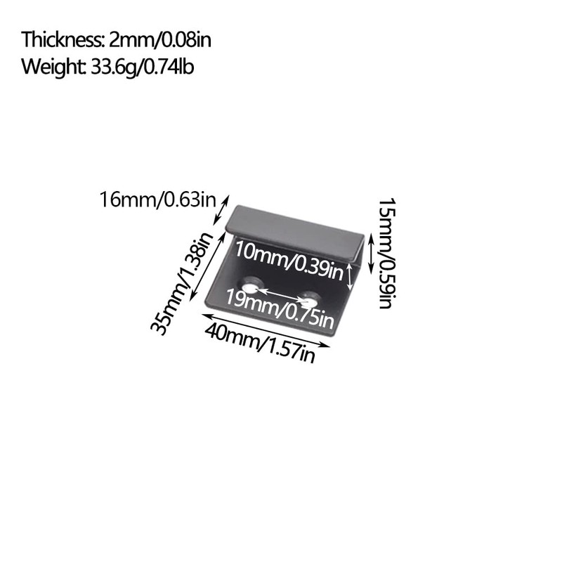 Tile Hanger Bracket, 8PCS 10mm Stainless Steel Ceramic Tile Display