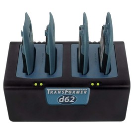 Transformer 4-Bay Battery Charger for Ascom d62 and i62 Batteries. Power Supply Included