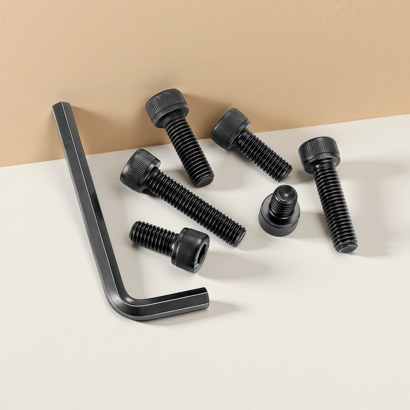 WZHUIDA 1080 Piece M2 M3 M4 M5 Screws Set, Black