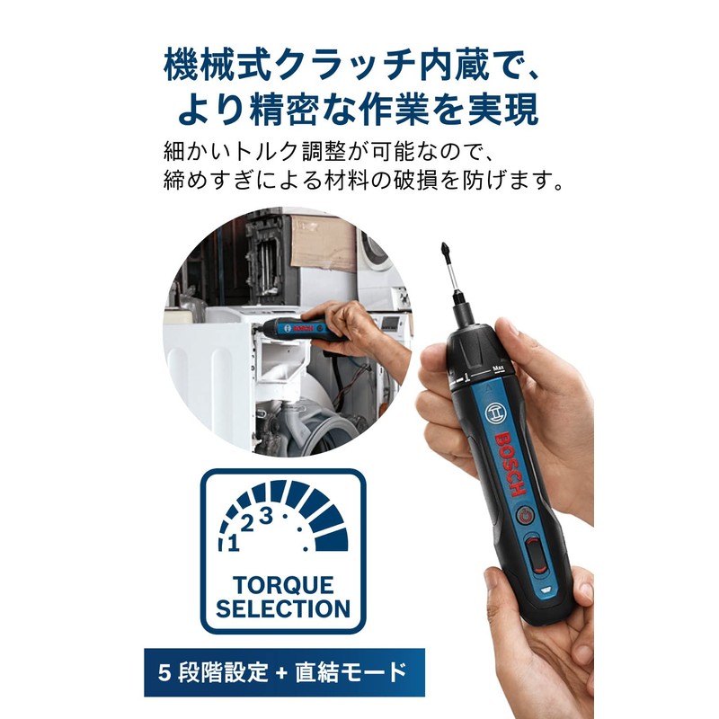 Bosch Professional 3.6V Cordless Screwdriver (Includes 32 Driver Bits, Extension