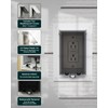 Recessed Outlet Box, DBVS1C-1 Low Profile Exterior Electrical Outlet Box