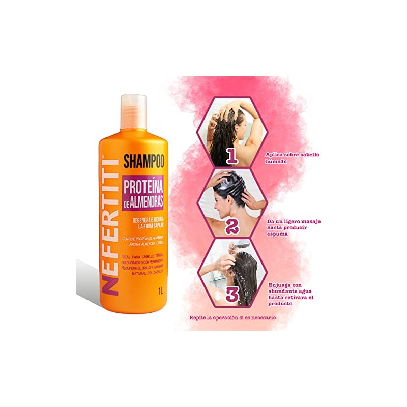 Nefertiti Shampoo Proteína De Almendras - 1 L