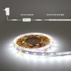T907 White Dimmer Switch for 12V Led Strip Lights Adjust