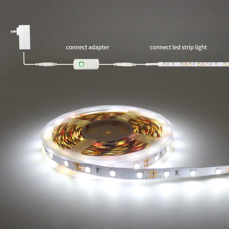 T907 White Dimmer Switch for 12V Led Strip Lights Adjust