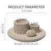 4 in 1 Cement Holder for Incense Sticks/Palo Santo/Sage Sticks/Candle