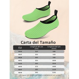 Zapatos de Agua de Mujer y Hombre, Zapatillas Acuatico para Niños, Secado Rápido Calzado para Agua, Ligeros, para Deportivos, Paseo Playa, Natación, Surf, Natación Buceo, Yoga