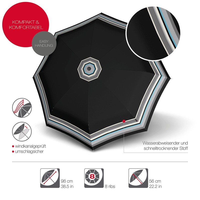 Knirps T.200 Duomatic Animal Pocket Umbrella – Automatic Open and