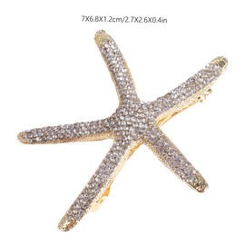 TOVINANNA 3pcs Girls Rhinestone Hair Clips Chic Alloy Hairpins for Hairstyles for Daily Wear Parties Comfortable Hair Accessories Gold