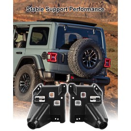 TIKSCIENCE Rear Taillight Brackets Fit for Jeep Wrangler JL 2018 2019 2020 2021 2022 2023 2024, Tail Lamp Holder Mount Kits Replacement, 1 Pair