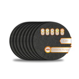 RV Premium Charcoal Activated Carbon Fiber Air Conditioner Filter - Air Duct AC Carbon Filter Replacement for RV AC Vent (8 Pack, 5.25" Round)