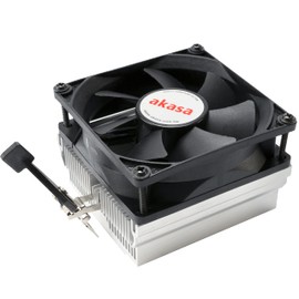 Akasa AK-CC1107EP01 | AMD CPUs Cooler | PWM Case Fan | 95W TDP | 4-pin Connector | Aluminium Heatsink | 80mm | AK-CC1107EP01