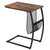 Tangkula Sofa Side End Table, C Table Snack Table with