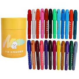 Crayones Giratorios de Colores, Herramientas de Dibujo para Niños, Pintura de Graffiti, Cera Respetuosa con el Medio Ambiente, Fácil de Sostener, Adecuado para Todas las Edades,