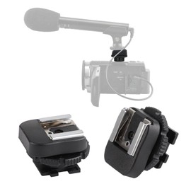 Hot Shoe Adapter with 3.5mm Mini Phone Connection Port & Extra PC Sync Connection Port for Connecting Cameras to Additional Off-Camera Flash, Studio Light, Strobes, Ect