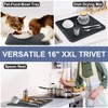 Walfos XXL Silicone Trivet 16 Inch and Round Trivets 9