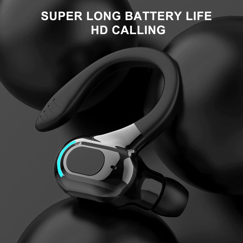 Single-Ear Bluetooth Headset, Wireless Waterproof IPX4 Earbuds, Support Calls, Wake-up