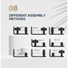 EaseLife Sliding Barn Door Bottom Floor Guide,Adjustable Roller,Wall Mount System,Flush