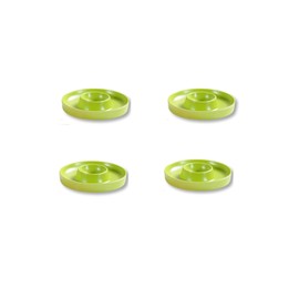 Kesper Egg Cups, Pack of 4, Material: Diameter 10 x Height 2 cm, Melamine, Dimensions: cm, Colour: Green, The Ideal Breakfast Companion