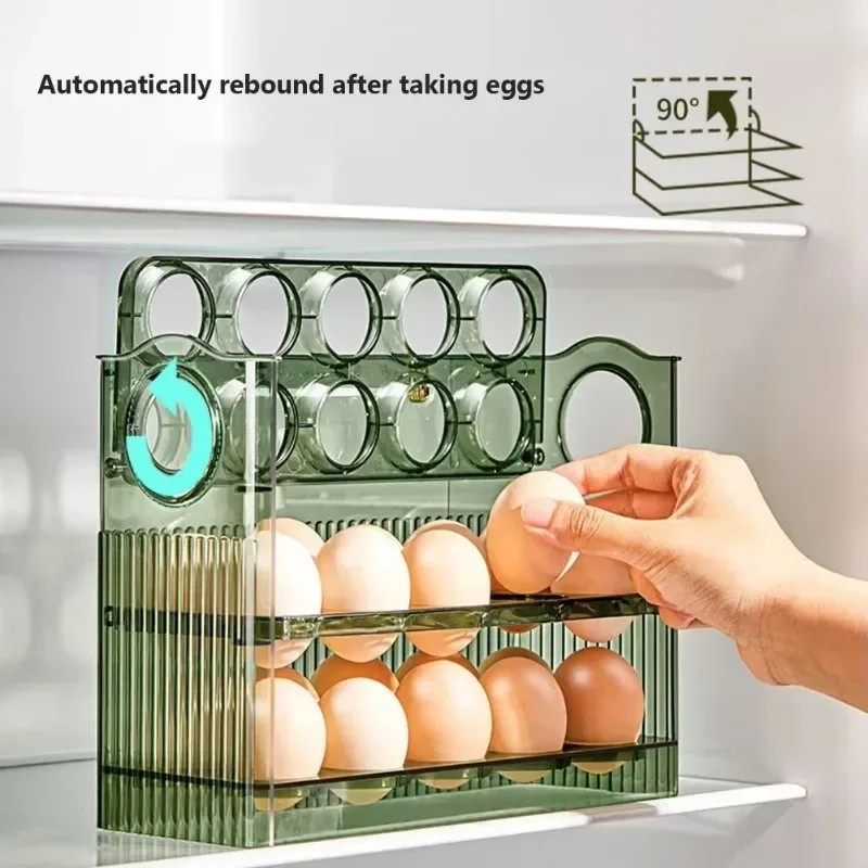 Egg Rack Holder – Refrigerator Egg Storage Box, Egg Basket