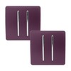 Trendi 2 Gang 2 Way Artistic Modern Glossy 10 Amp