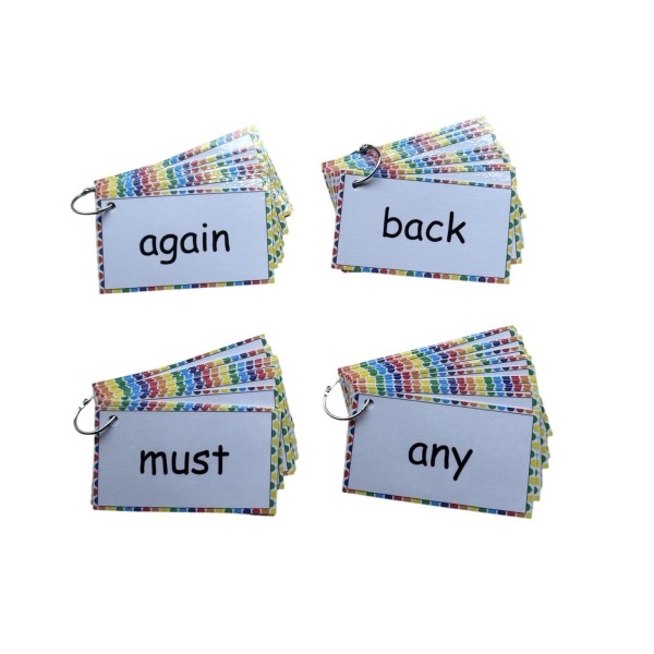 Unbranded 4 Fry Sight Word Rings Phonics Resource Flash Cards