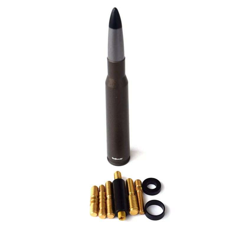 VMS Racing Bronze 50 CAL CALIBER BULLET STUBBY SHORT ANTENNA