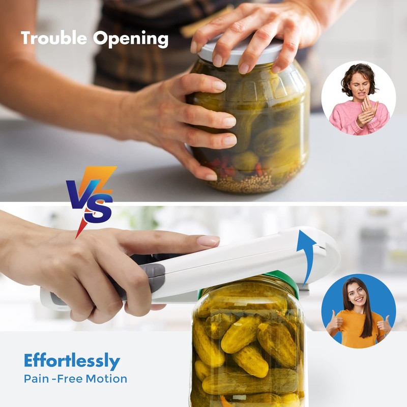 Jar Opener|Effortless Jar Opener for Weak Hands & Seniors With