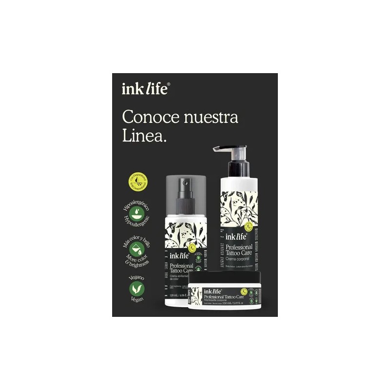 Ink Life Crema Corporal Profesional Para Tatuaje 250 Ml