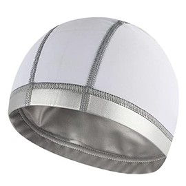Qrity 2 Piezas Gorros de Natación Elásticos Gorro de Natación Impermeable de PU Antideslizante para Adultos, Hombres, Mujeres, Niños, Niñas