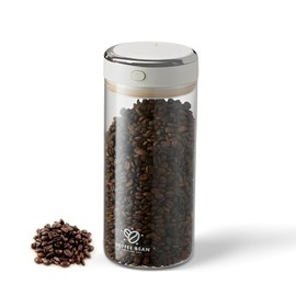 Zliger 1.7L Kaffeedose Luftdicht, Kaffeedose Luftdicht 500g, mit Auslassventil und Datumsanzeige, Kaffeedose Luftdicht Glas für Nüsse Kakao Teeblätter